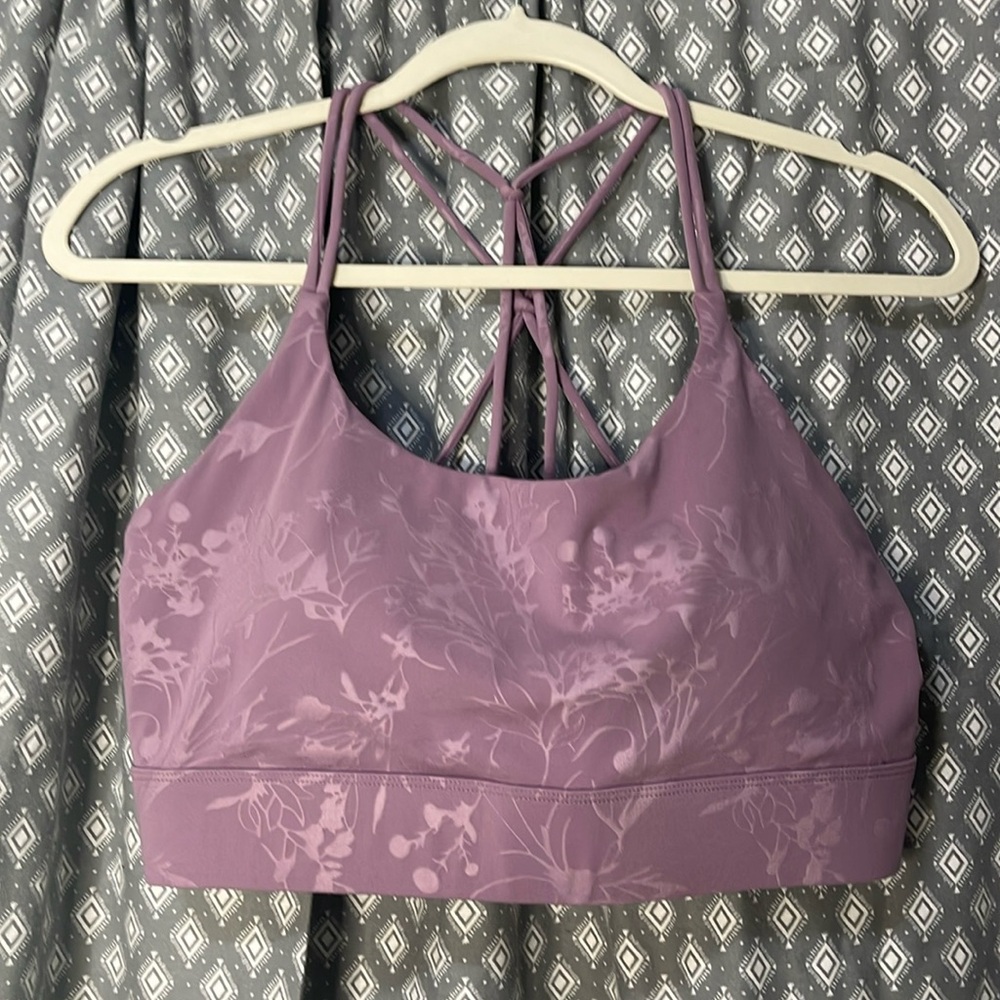 Zyia  Light Lilac Floral Bra